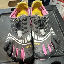 Vibram Womens KMD Sport LS W3753 Charcoal Pink FiveFingers Barefoot Shoes 40