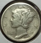 1942-S MERCURY 90% SILVER DIME (Extra Fine Details)