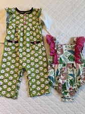 Lot Of 2 9-12 Mo Baby Girl Outfits 1 NWT Colorful Spring Time Outfits
