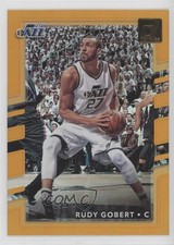 2017-18 Panini Donruss Holo Orange Laser Rudy Gobert #142 0d4l