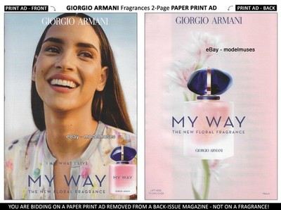GIORGIO ARMANI Fragrances 2-Page PRINT AD Spring 2022 ADRIA ARJONA pretty woman