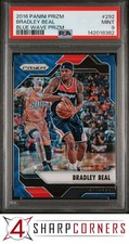 2016 PANINI PRIZM BLUE WAVE #292 BRADLEY BEAL #/99 POP 4 PSA 9