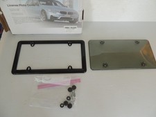 Zone Tech One License Plate Covers Clear Smoked L ..k Bubble Shield Frame. Zone Tech One License Plate Covers Clear Smoked L ..k Bubble Shield Frame.