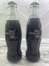1994 World Cup Dallas Location Commemorative Coca-Cola Bottle Sealed, 8oz 