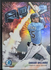 Carson Williams #AD-21 2025 Bowman Chrome Adios Rays Top Prospect Base Refractor