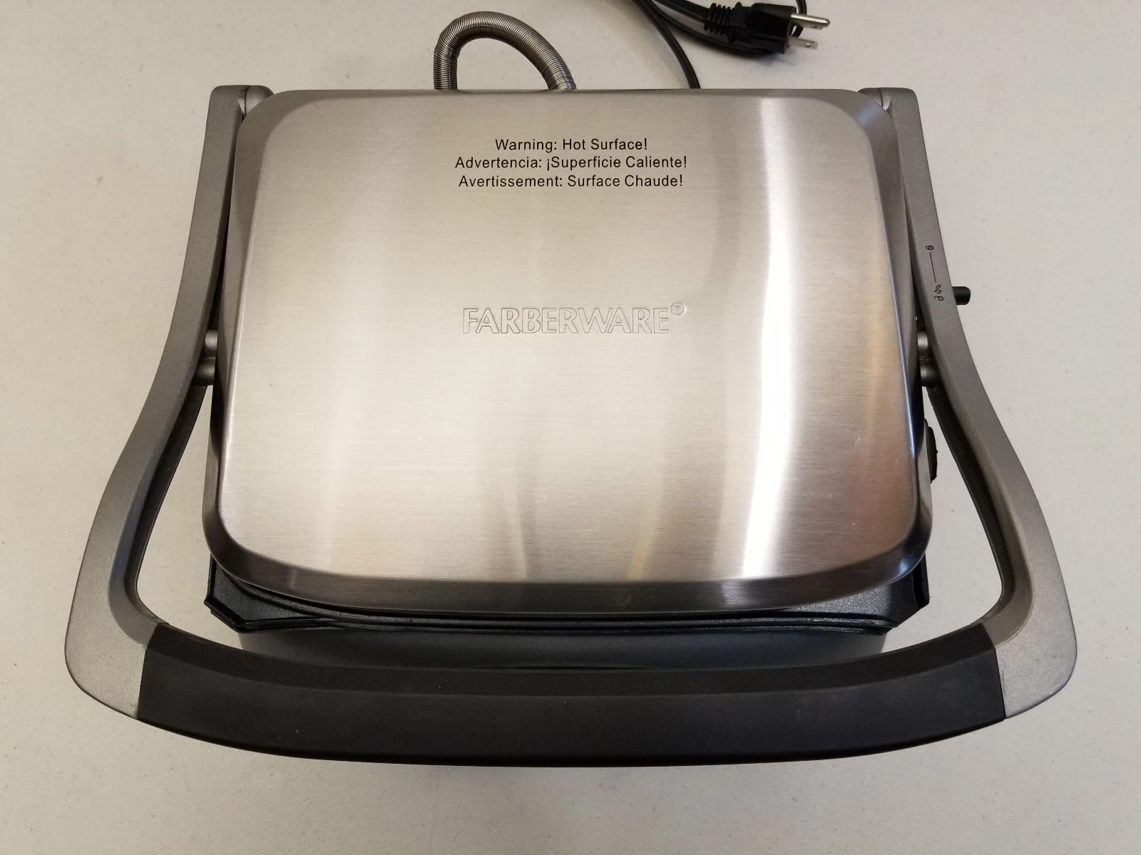 Farberware S6205 4-In-1 Portable Electric Grill & Panini Press WORKS GREAT!
Opens in a new window or