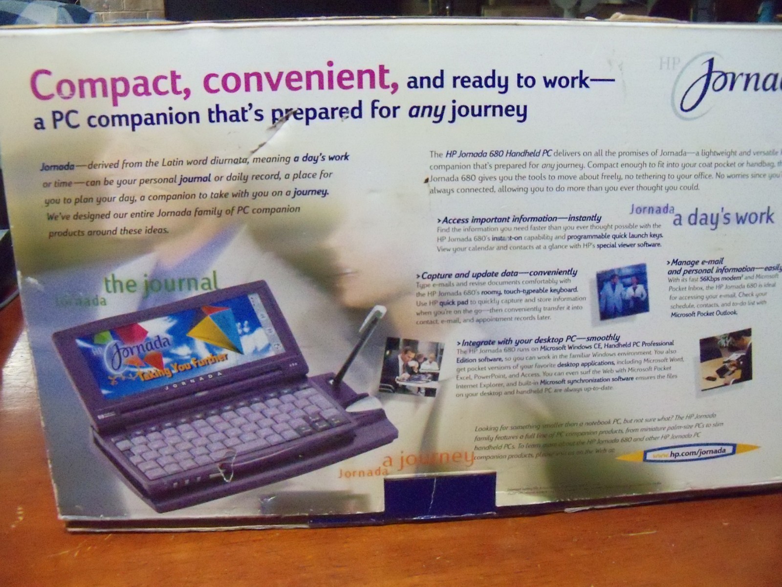 HP Jornada 680- Windows CE Touchscreen- Tested & working- Includes Box