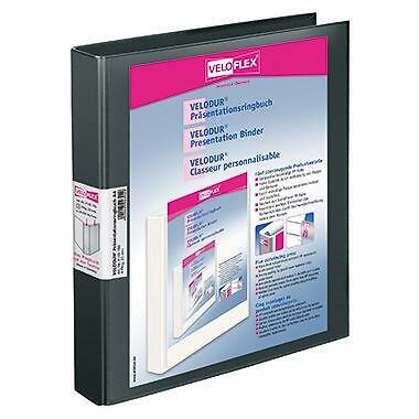 VELOFLEX Präsentationsringbuch VELODUR  40mm DIN A4 4 Ringe D-Mechanik Pappe ...