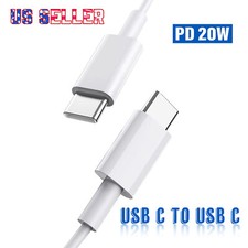 USB C Cable PD20W Fast Charging Sync For iPad/Samsung Galaxy/Moto TYPE-C Cord