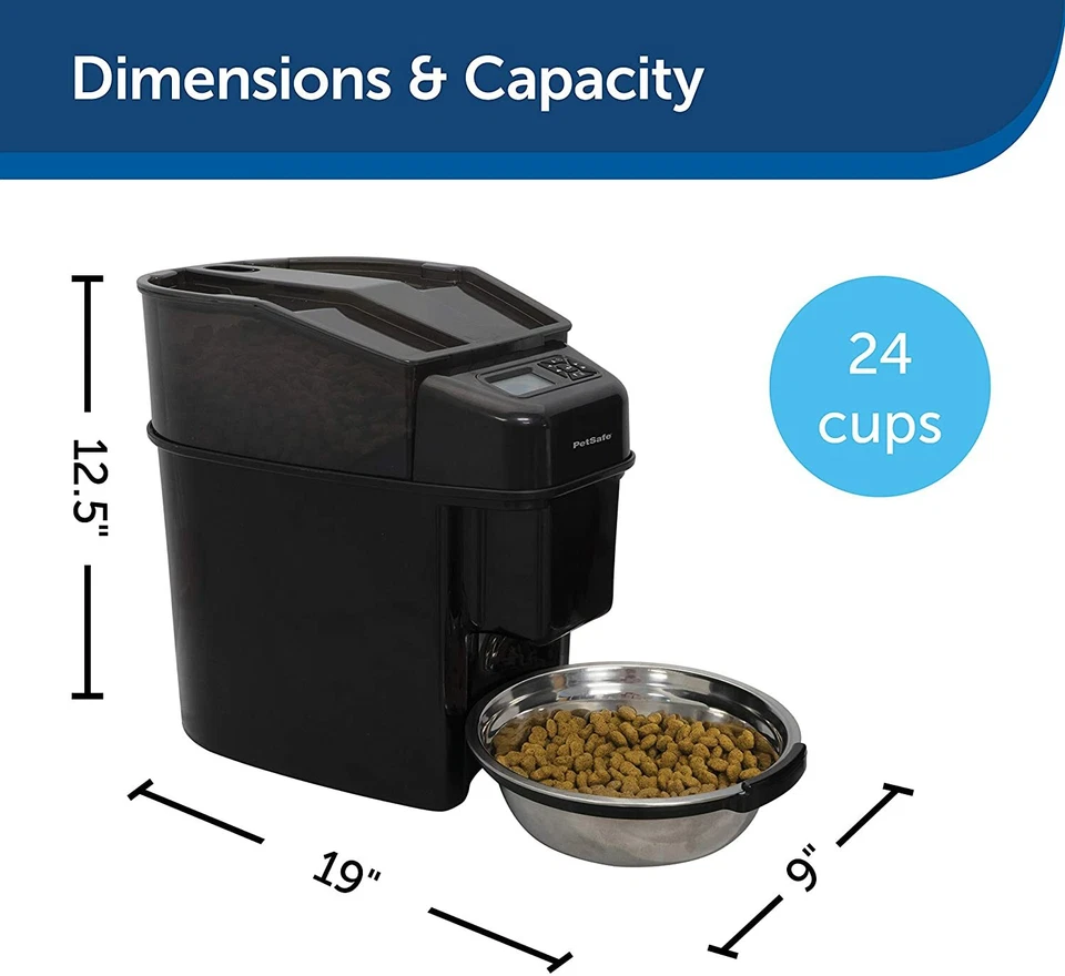 PetSafe PFD00-14574 Healthy Pet Simply Feed Automatic 12-Meal Dog & Cat Feeder - Image 2 of 4