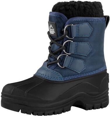 Kinder Winterstiefel bis 30°C Kälteschutzstiefel gefütterte Schneestiefel warm
