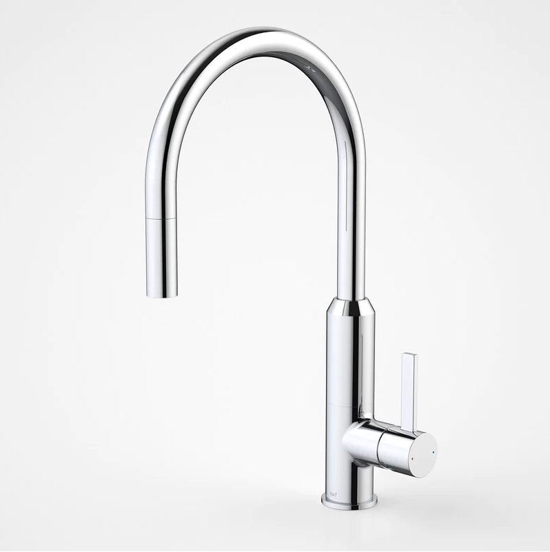 Dorf Vixen Retractable Sink Mixer Pull Down Hand Chrome Wels 4 Star