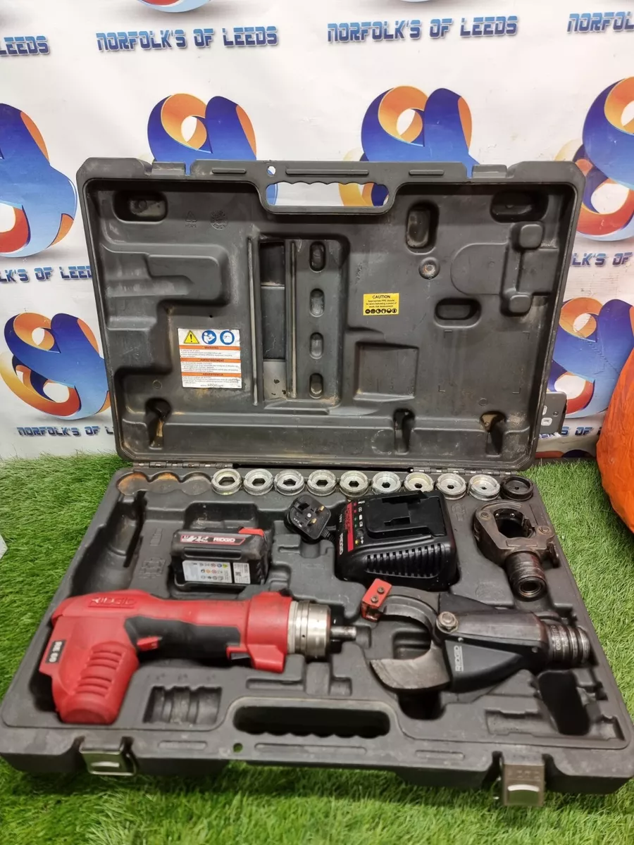 Ridgid RE 60 Electrical tool kit 18v Cable Cutter Crimper 10 dies Klauke Vat 2