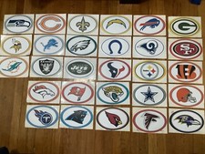 NFL Vinyl Stickers 9X6 inch Lot of 28