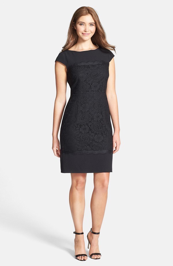 adrianna papell scalloped lace dress ADRIANNA PAPELL NWT ($159) Burgundy Scalloped Lace Dress 12