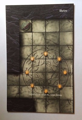 D&D Shrine DDC map tile,  W.O.T.C. cardboard tile 