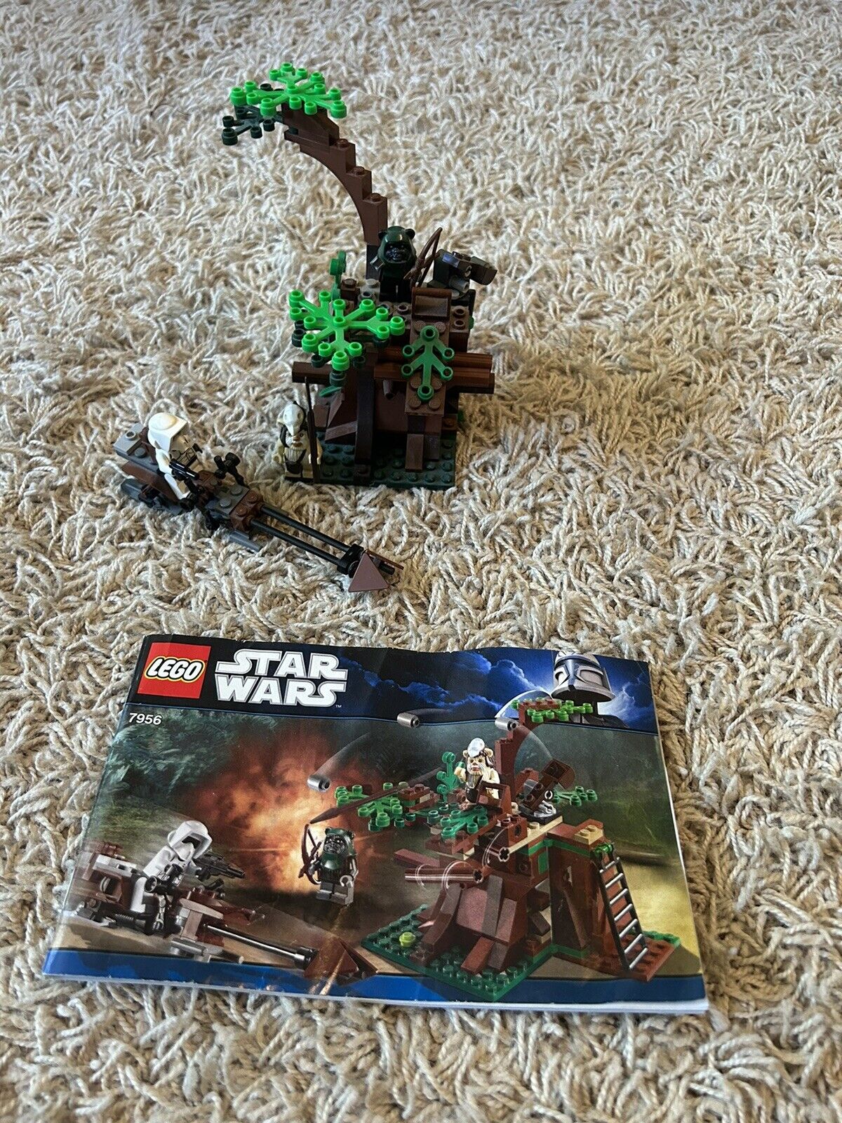 Grunde tilbehør selvmord 100% Complete Set LEGO Star Wars Ewok Attack (7956) W/ Manual | eBay