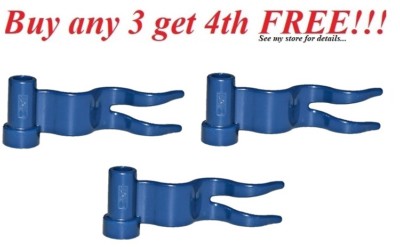  New Lego Lot of 3 DARK BLUE Wave Wavy Racing Flags Town City Kingdom Friends