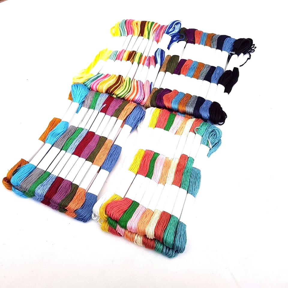 24 x Embroidery Thread Cotton Cross Stitch/Braiding/Skeins Craft Sewing Colours - Image 2 of 4