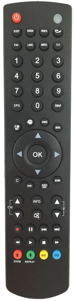 BELIFE Mando a distancia de reemplazo Techwood TC22137LED, TC19134LED, TC2212TN882, C2612HD930