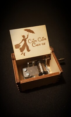 Mary Poppins Chim Chim Cheree Wooden Music Box - Customizable