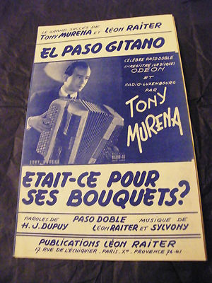 El Paso Gitano Tony Murena Noten Tony Murena 1954