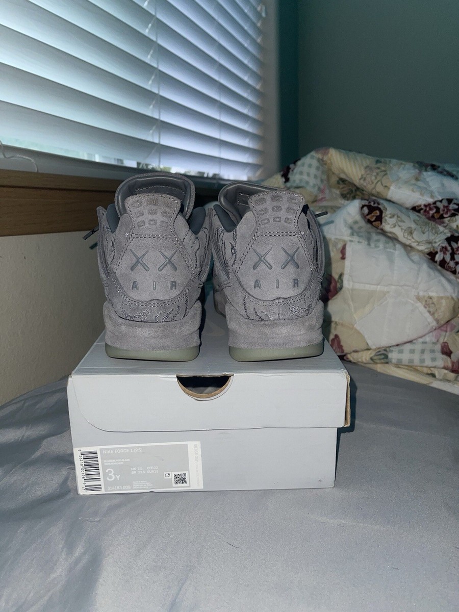 Size 4 - Jordan 4 Retro x KAWS Cool Grey 2017 | eBay