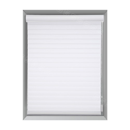 Shangri-La Roller Shades Zebra Sheer Blinds Corded Light Filtering Shades - Photo 19/25
