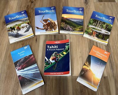 AA Travel Tour Books & Maps Tahiti French Polynesian Southeaster US States