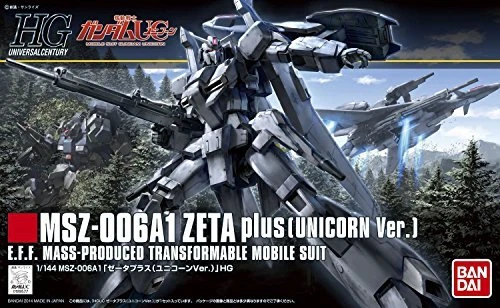 HG Gundam 1/144 MSZ-006A1 ZETA plus Unicorn Ver. Transformable Mobile Suit - Image 2 of 3