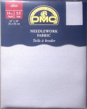 DMC NEEDLEWORK FABRIC 14" x 18" 35 x 45 cm