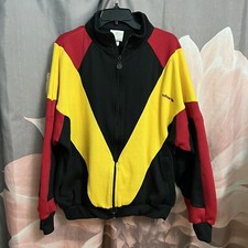 Men's True Vintage Adidas Jacket Yellow Red Black TAIWAN SIZE L / XL 80s