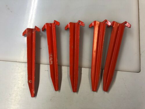 5 Unidades US Gi Estacas Ancla de Suelo Aluminio Made IN USA 23CM Largo - Imagen 2 de 2