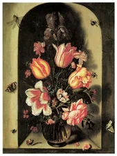 Poster print.Home Room Interior design.Flower bouquet vase.6474