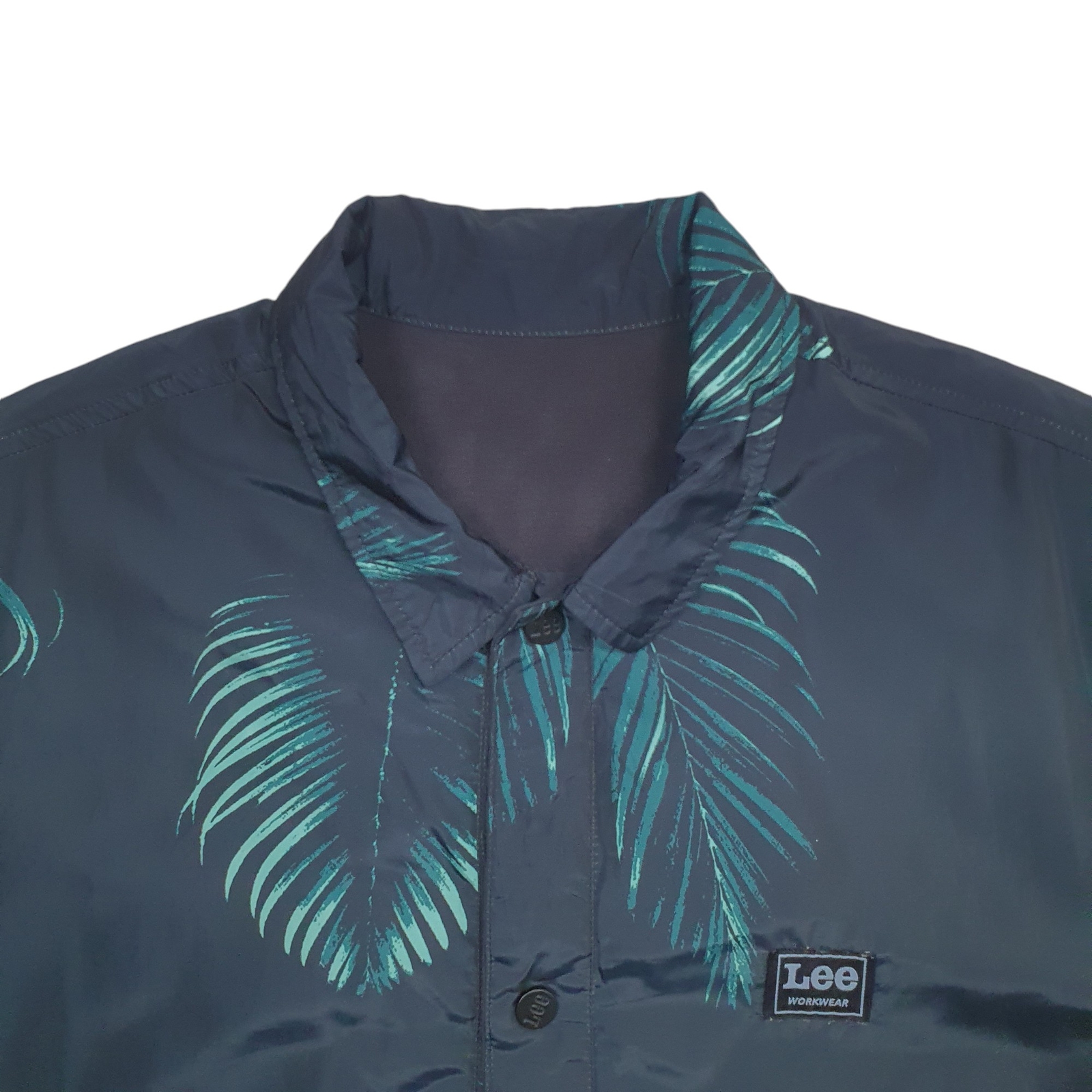LEE Bomber Jacket Coat Insulated Pattern Leaf Mens M image 2