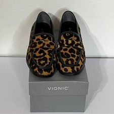 Vionic Sellah Brown and Black Haircalf Loafers