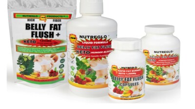 Nutreglo - Rapid Belly Fat Flush (package) for male and female 