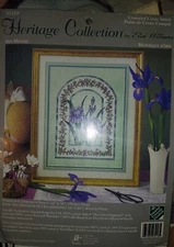New Heritage Collection Iris Mosaic Counted Cross Stitch Kit Elsa Williams 03218