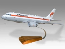 Airbus A320 Martinair Desk Wood Airplane New Model Small Scale 1/130