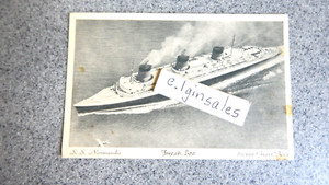 S. S. Normandie - French Line - Photo Postcard - Circa 1940