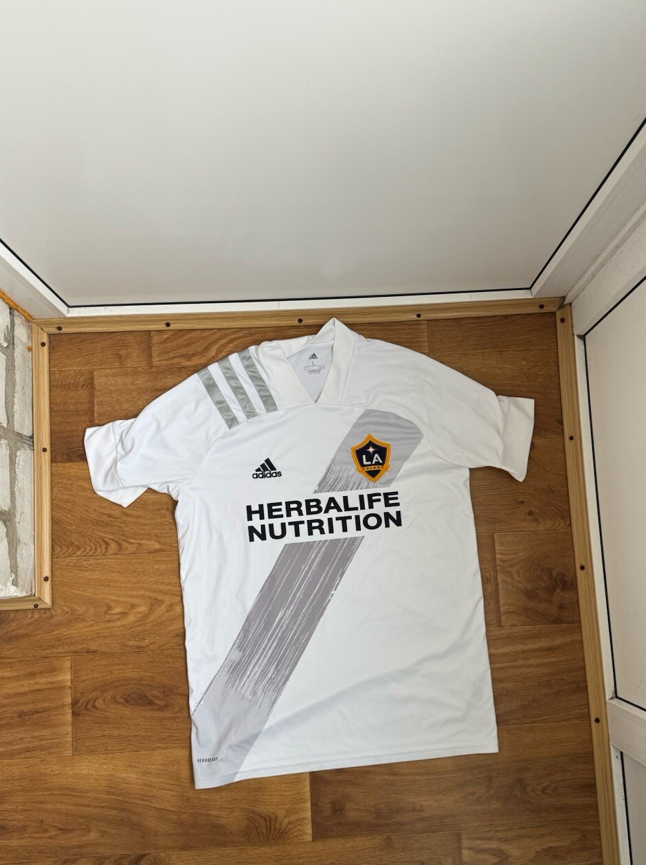 LOS ANGELS GALAXY 2019 2020 AWAY FOOTBALL SHIRT SOCCER JERSEY ADIDAS  sz L