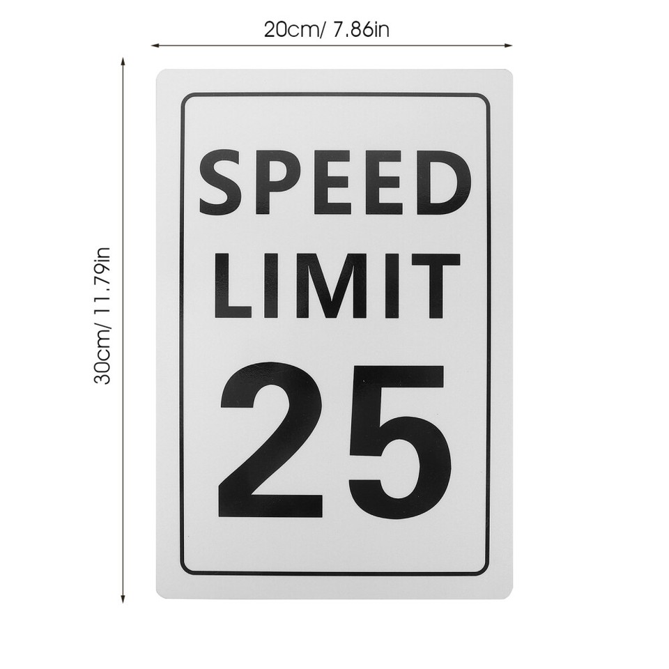 Road Sign Speed Limited Safety Sign Traffic Warming Symbol Sign