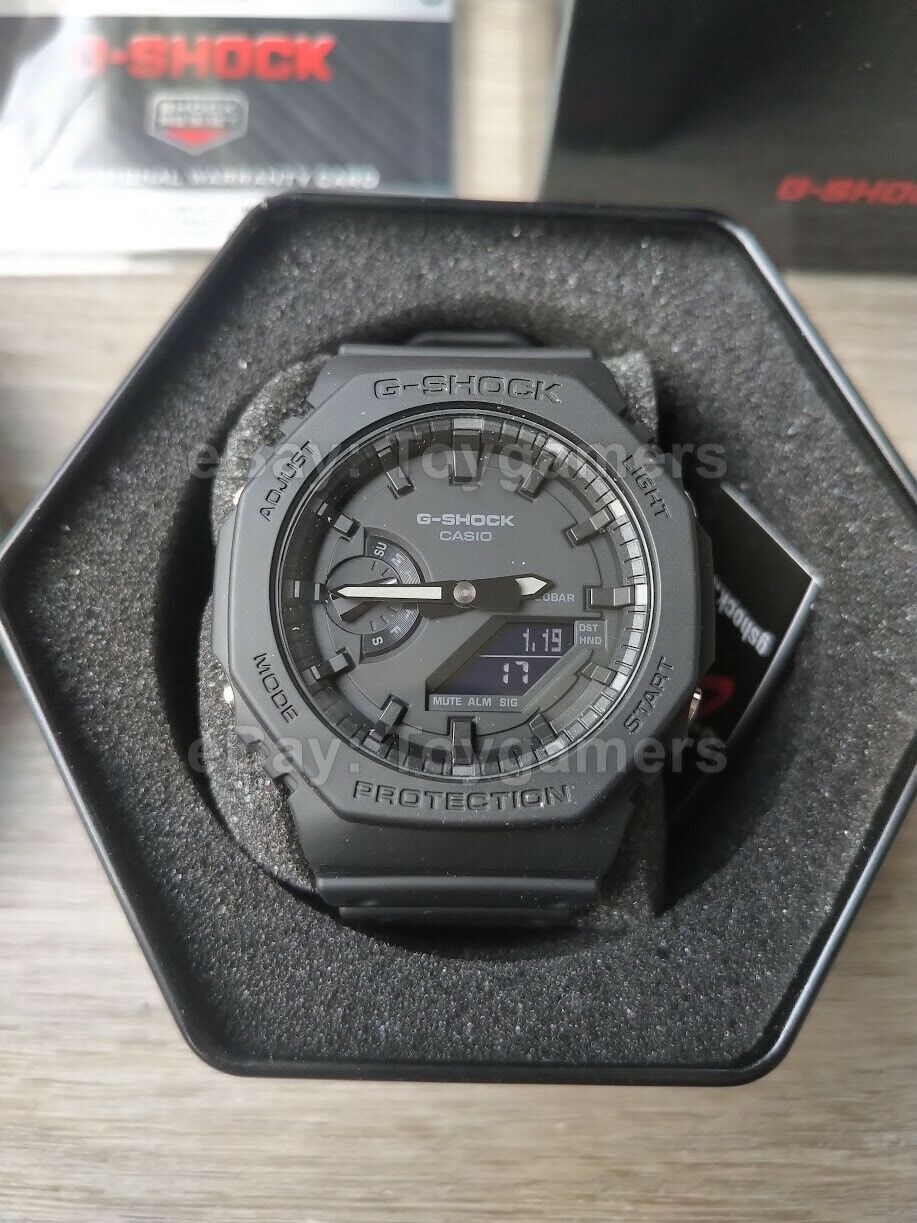 Casio G-shock Casioak Triple Black Watch GA2100-1A1 Brand New Free