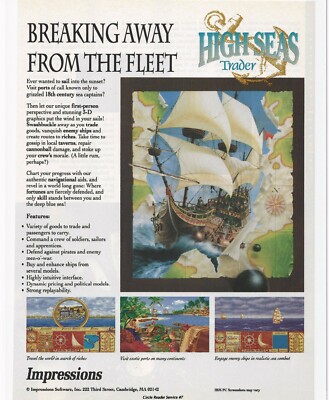 High Seas Trader Print Ad/Poster Art PC Big Box (C)