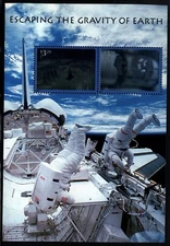 US 3411 Escaping Gravity HOLOGRAM S. Sheet Mint NH