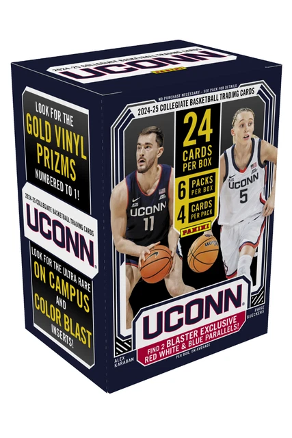 2024-25 PANINI UCONN COLLEGIATE BASKETBALL FACTORY SEALED BLASTER BOX ELAZ