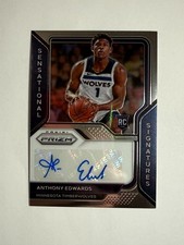 2020 Prizm ANTHONY EDWARDS RC #SS-AEW Rookie Auto Sensational Signatures