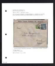 1925 Czechoslovakia Cover from Jablonec nad Nisou to Brussels (Belgium)