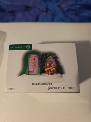 Dept 56 The Little Ballerina 799953 North Pole 2007 Retired Ballet Mint Girl New
