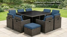 Rattan Garden Furniture Cushion Set Seat Back Replacement Outdoor Sofa Pads